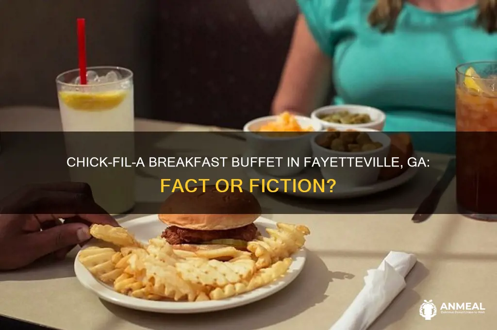 which chick fil a has breakfast buffet in fayetteville ga