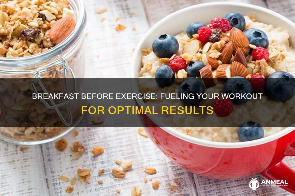 which comes first breakfast or exercise