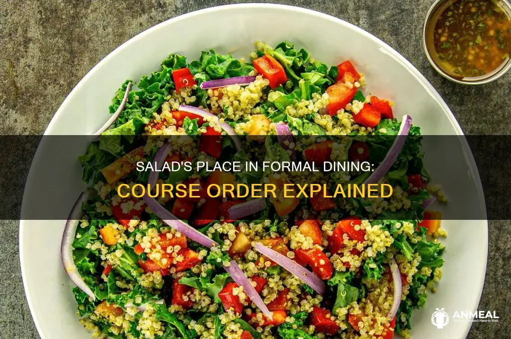 which course is salad in formal dinner