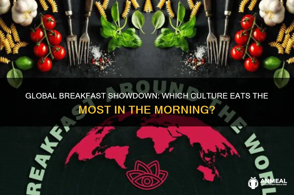 which culture consumes the most at breakfast