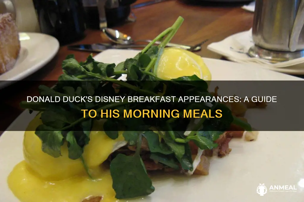 which disney breakfasts have donald