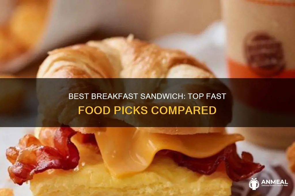 which fast food has the best breakfast sandwich