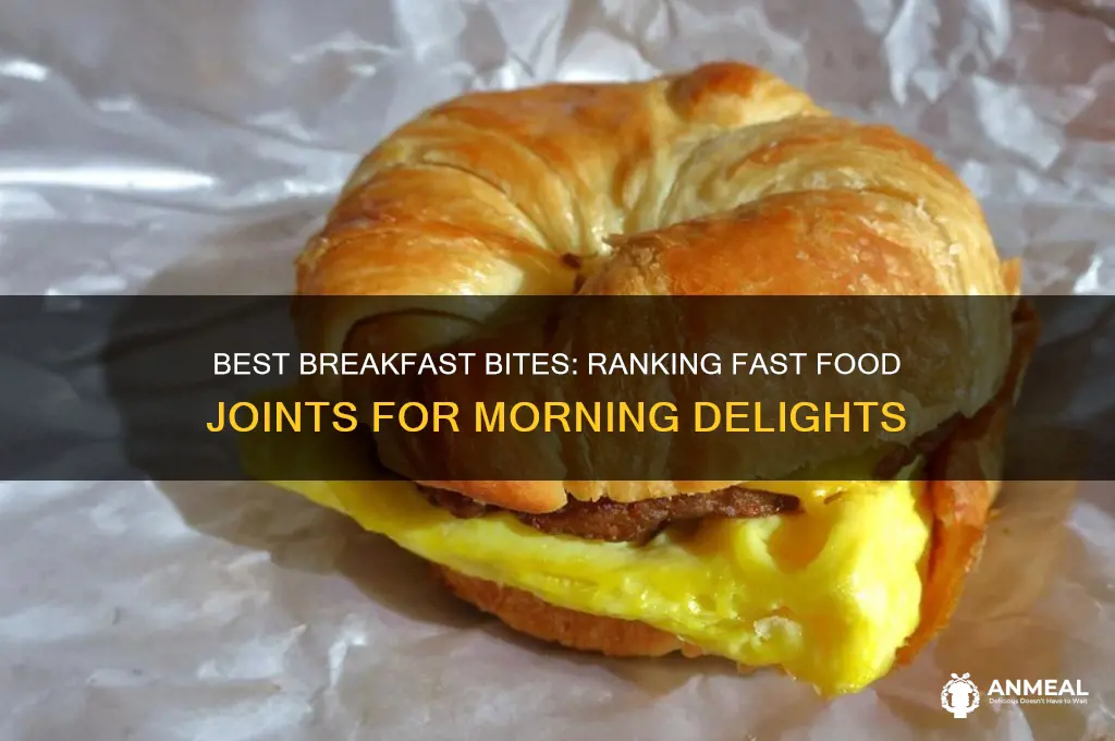 which fast food joint looks about breakfast