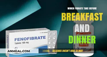 Best Fibrate Timing: Take Before Breakfast and Dinner for Optimal Results