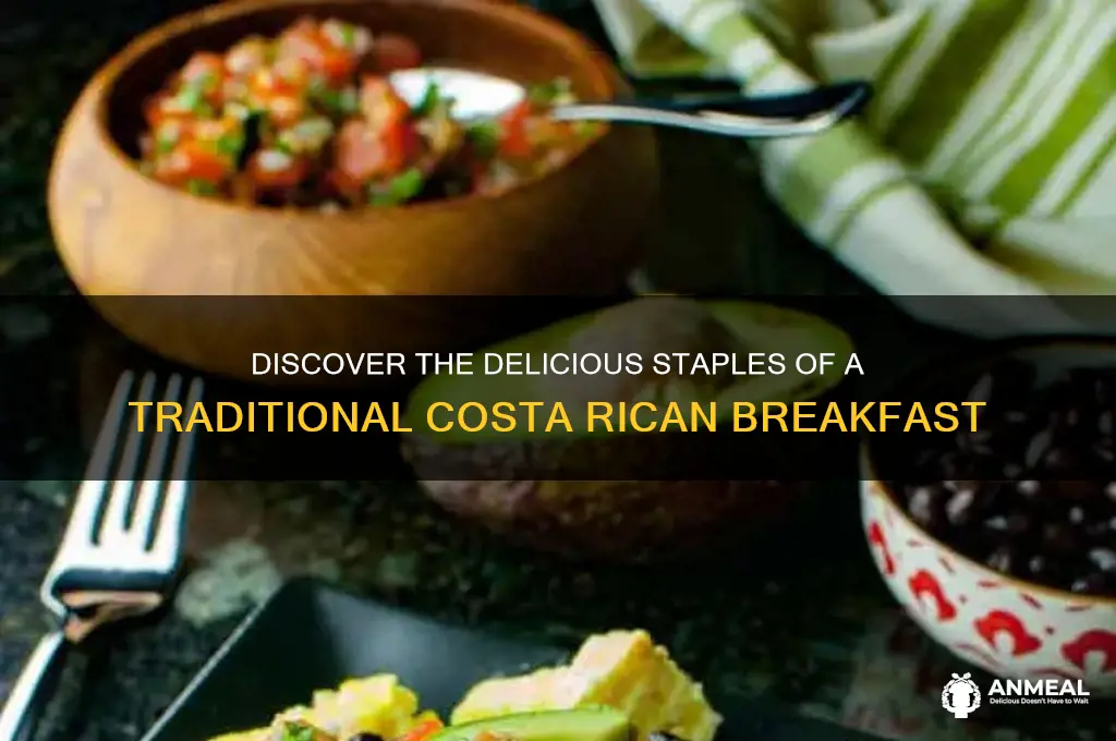 which foods are in a typical costa rican breakfast