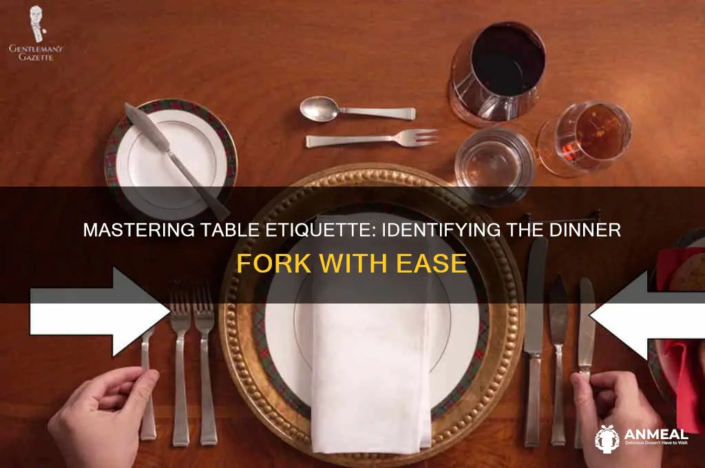 which fork is the dinner fork