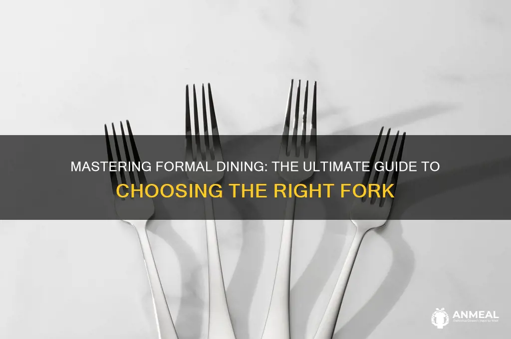 which fork to use at a formal dinner
