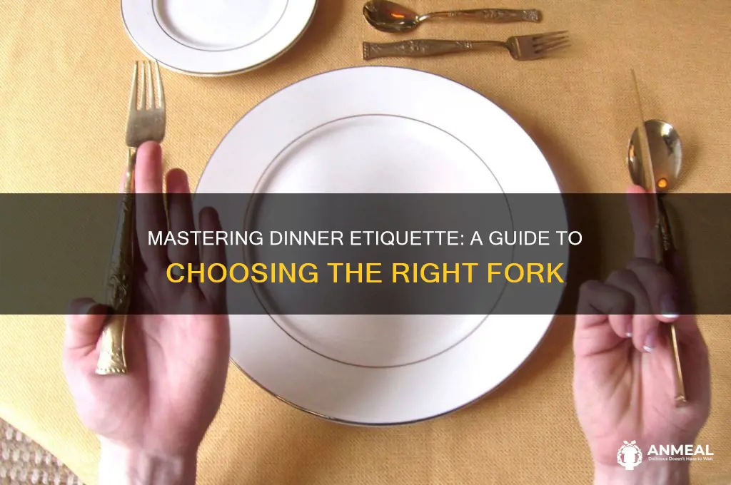 which fork to use at dinner
