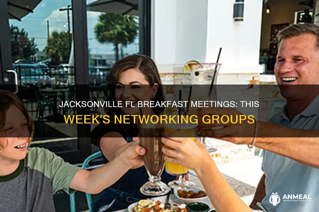 which groups have breakfast meetings this week in jacksonville fl