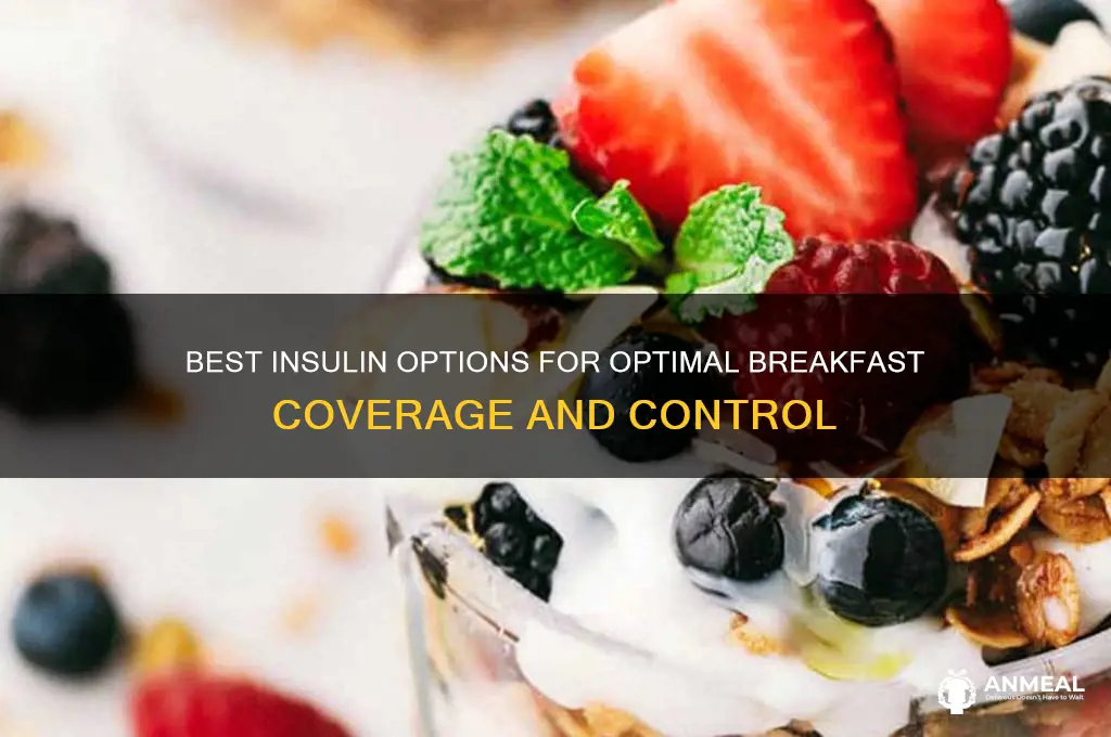 which insulin s is are best at covering breakfast
