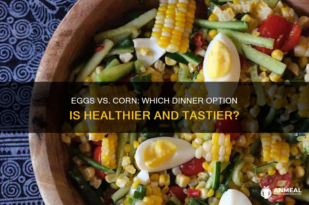 which is better dinner eggs or corn