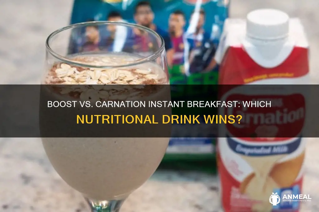 which is better for you boost or carnation instant breakfast