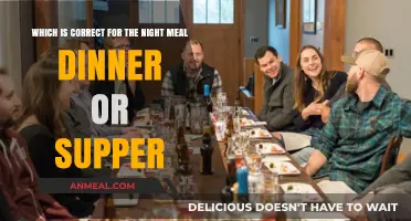 Dinner vs. Supper: Decoding the Correct Term for Your Nightly Meal