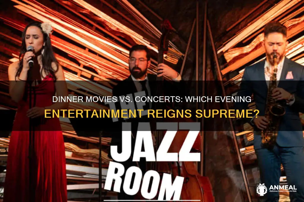 which is more popular dinner movies or concerts