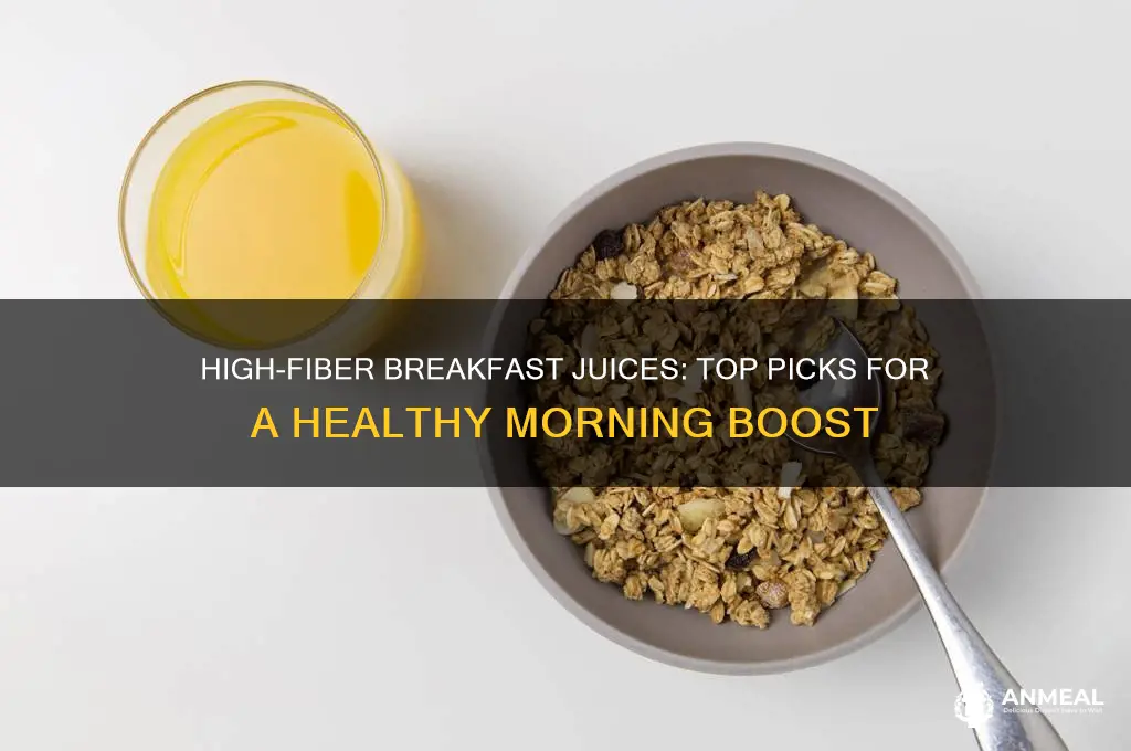 which juice is best for breakfast for fiber