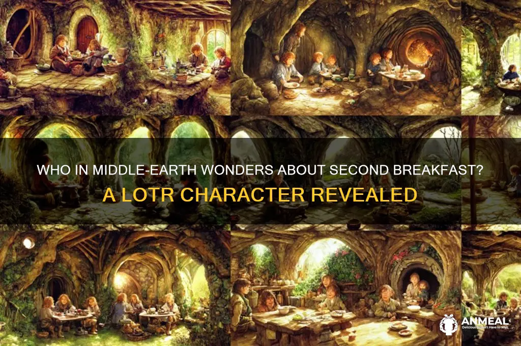 which lord of the rings ccharacter asks about second breakfast