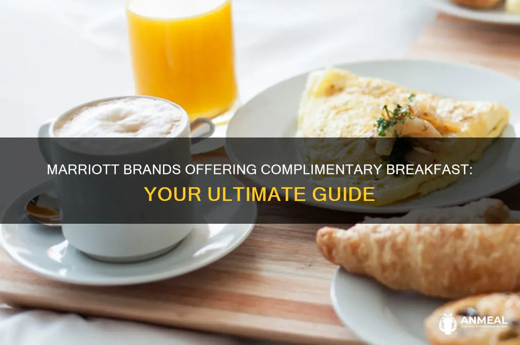 which marriott hotel brand givefree breakfast