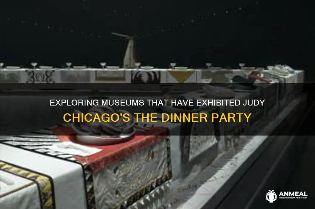 which museums have exhibted judy chicago