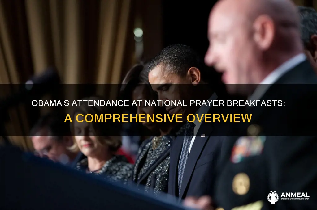 which national prayer breakfasts did obama attend