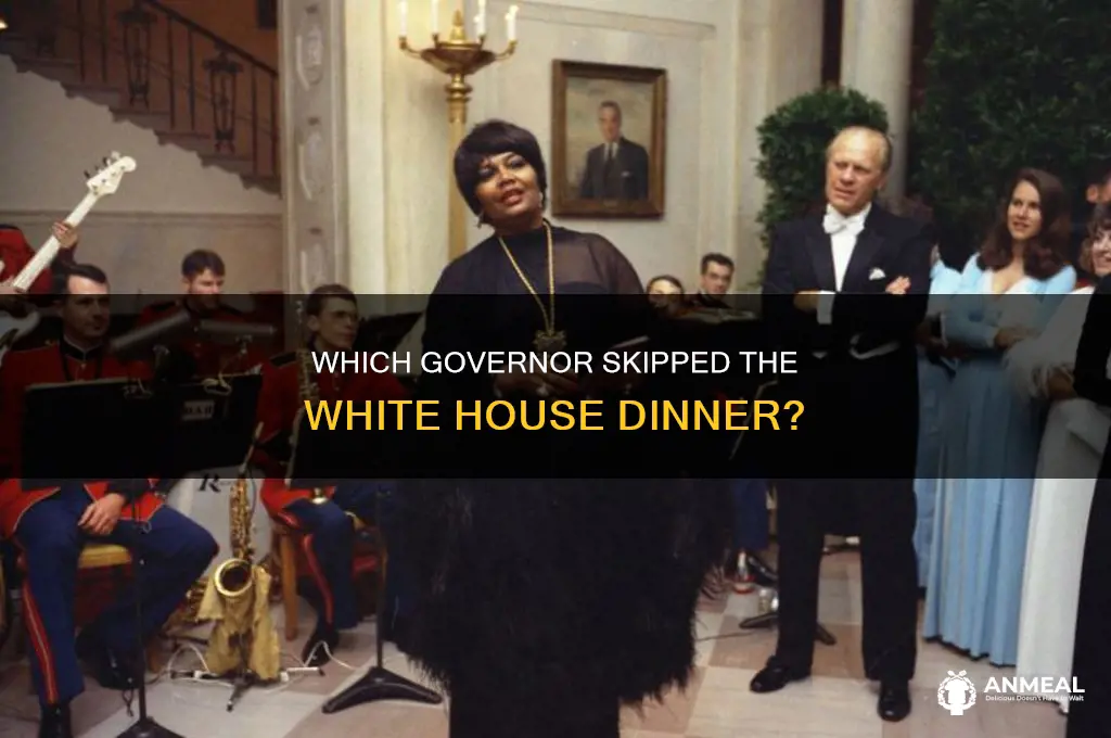 which of the 50 governors did not attend wh dinner