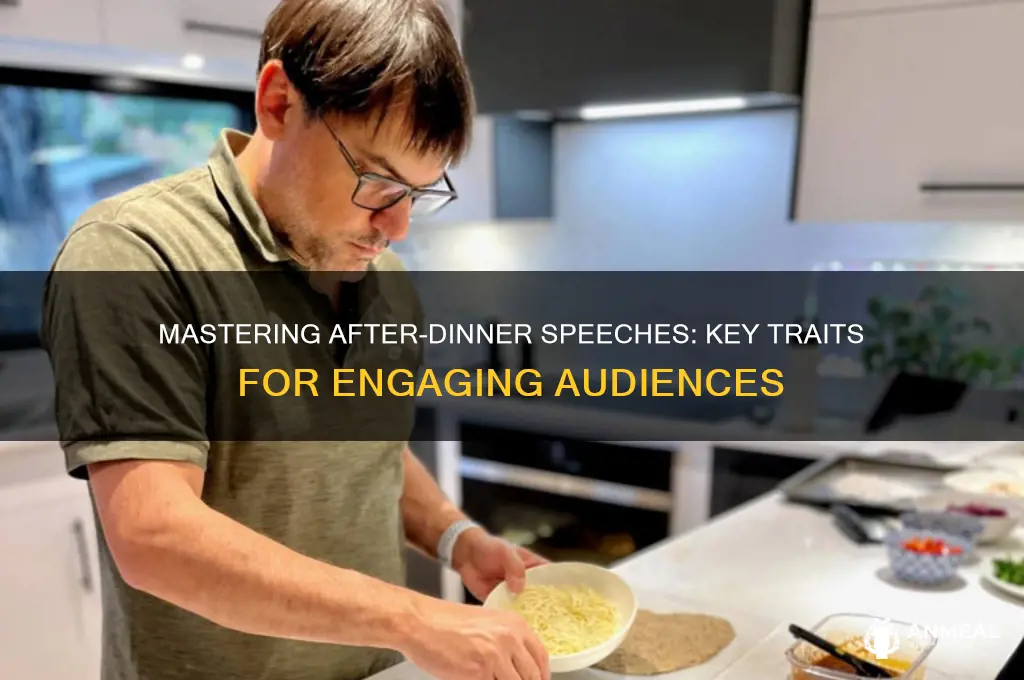 which of the following are characteristic of after-dinner speeches