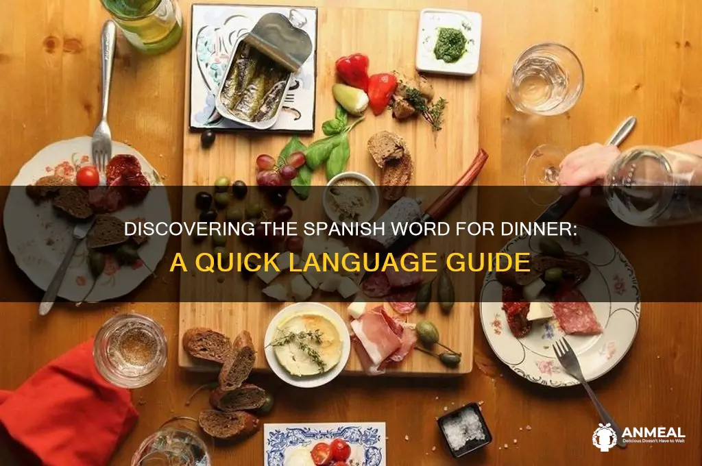 which of the following is the spanish word for dinner