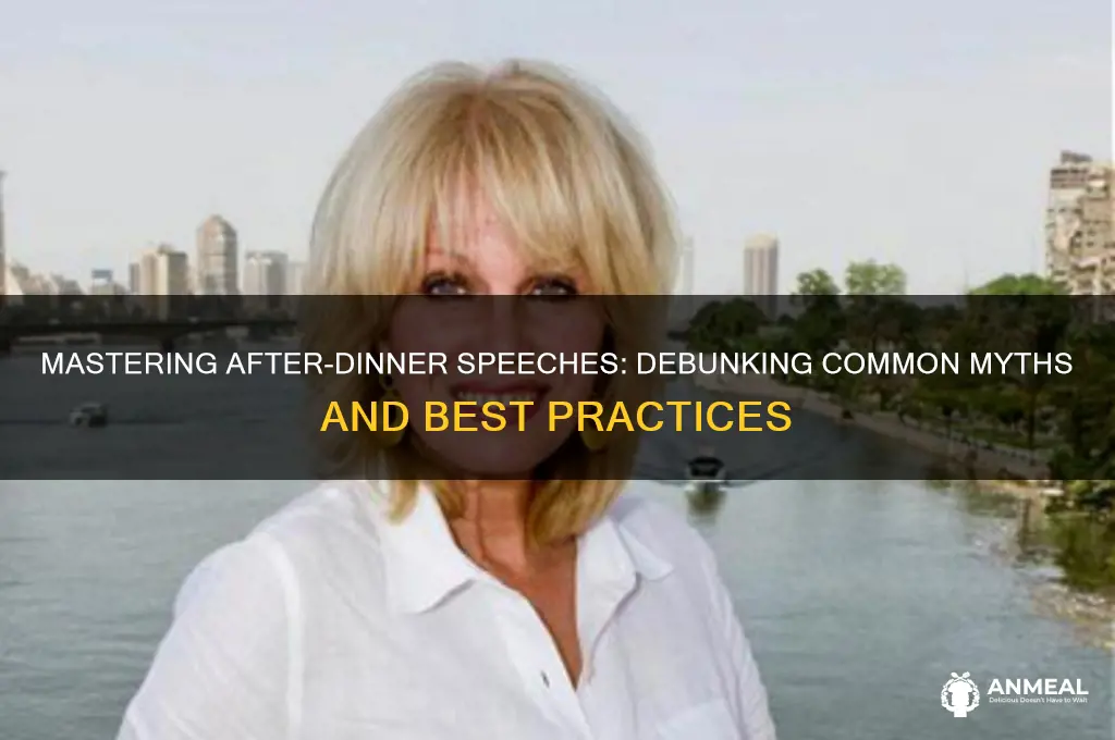 which of the following statements is true regarding after-dinner speaking