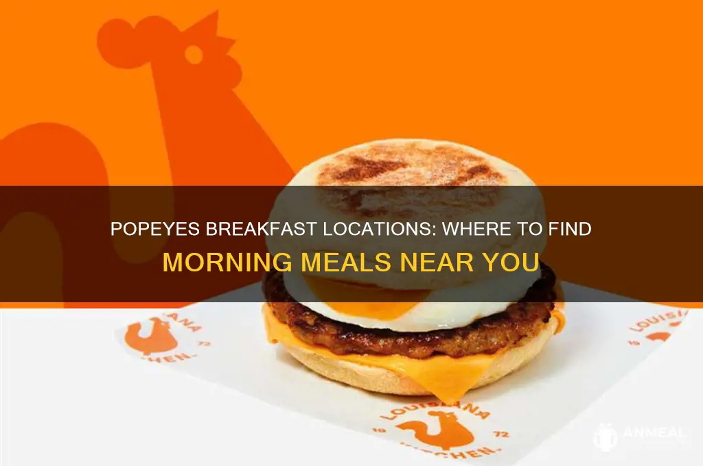 which popeyes sell breakfast