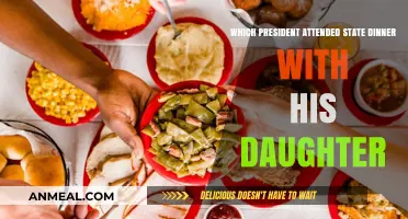 President and Daughter: A Rare State Dinner Appearance Together