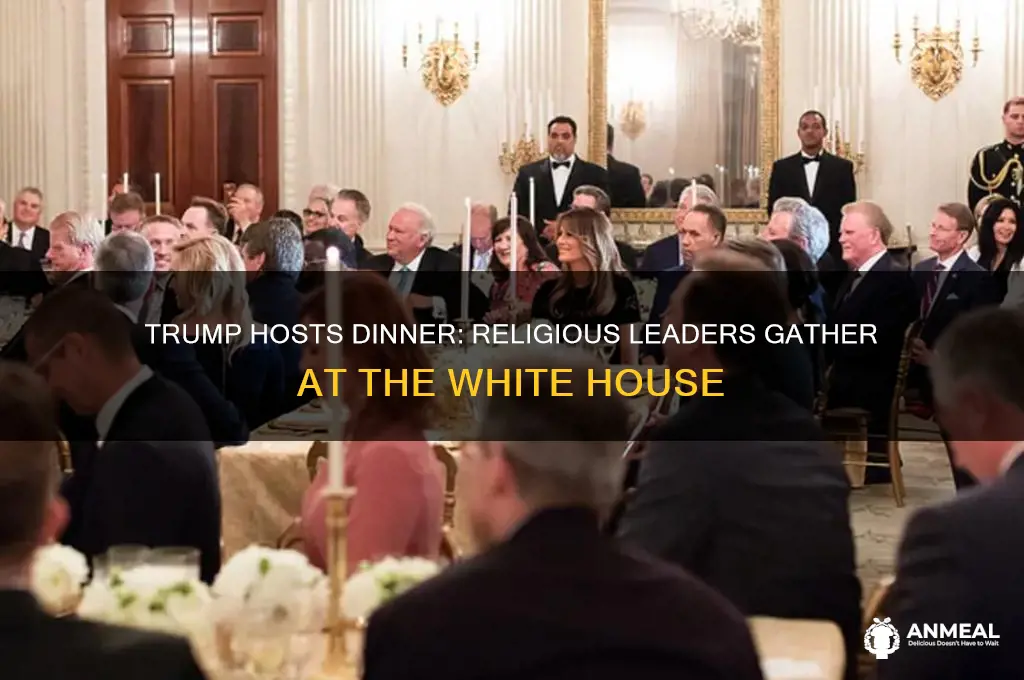 which religious leaders attended dinner with president trump
