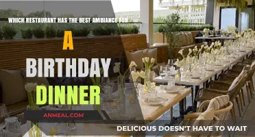 Top Restaurants with Perfect Ambiance for Unforgettable Birthday Dinners