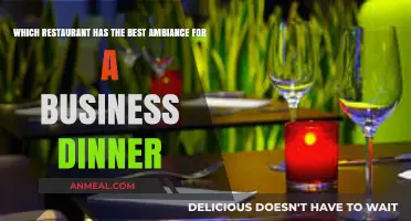 Top Restaurants with Perfect Ambiance for Successful Business Dinners