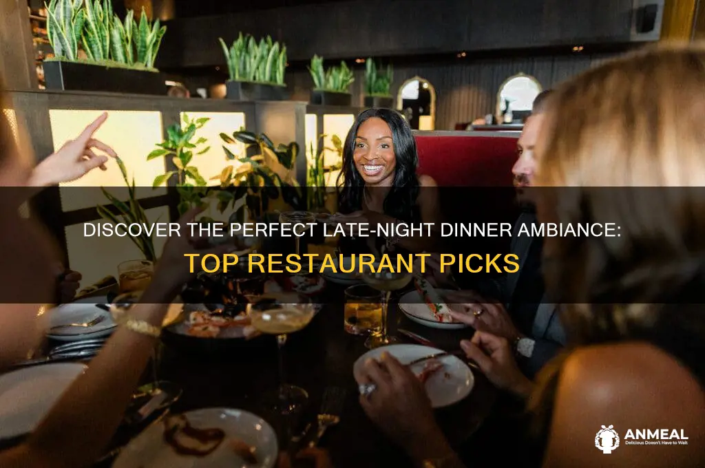 which restaurant has the best ambiance for a late-night dinner