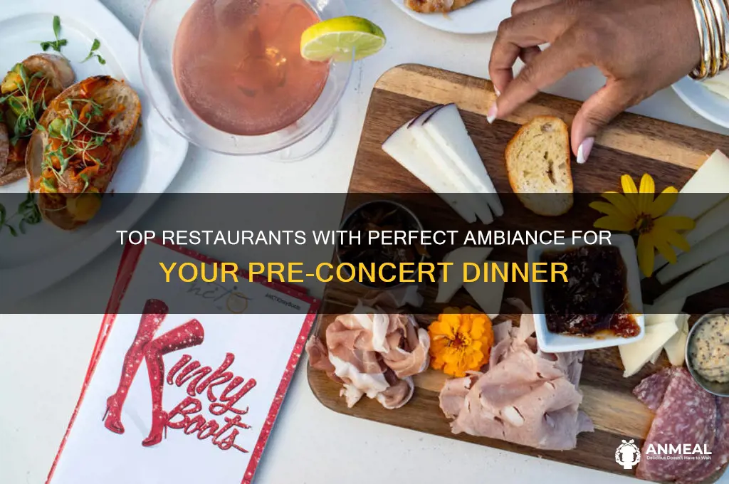 which restaurant has the best ambiance for a pre-concert dinner