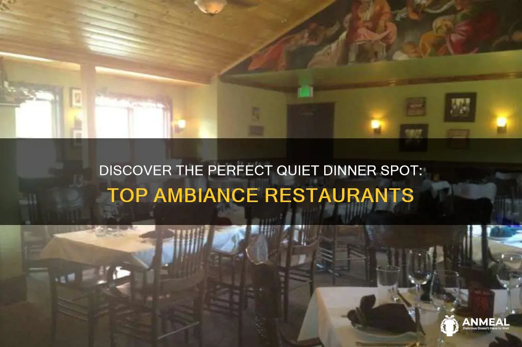 which restaurant has the best ambiance for a quiet dinner