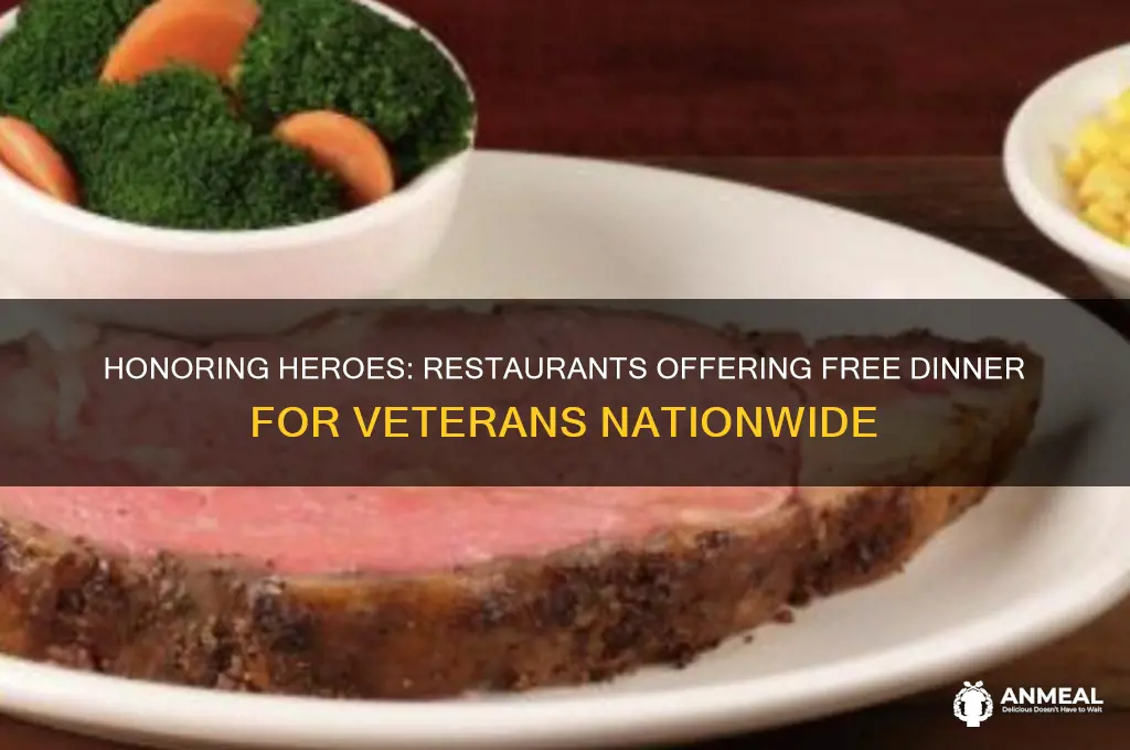which restaurants have free dinner for veterans