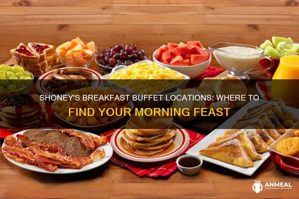 which shoneys have breakfast buffet