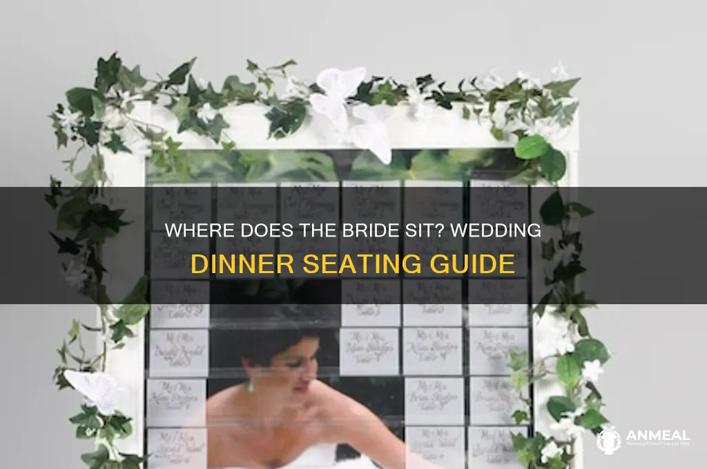 which side does the bride sit on at dinner