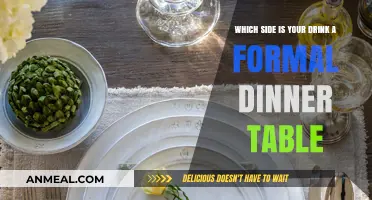 Proper Placement: Where to Position Your Drink at a Formal Dinner Table