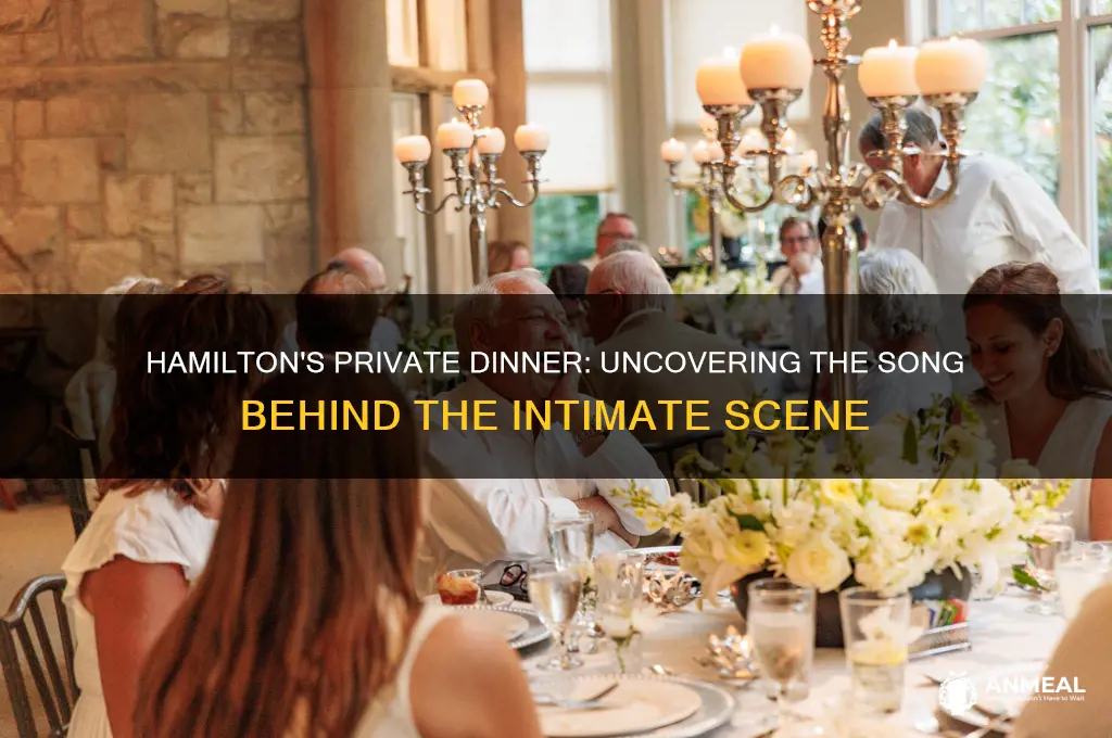 which song is about the private dinner in hamilton