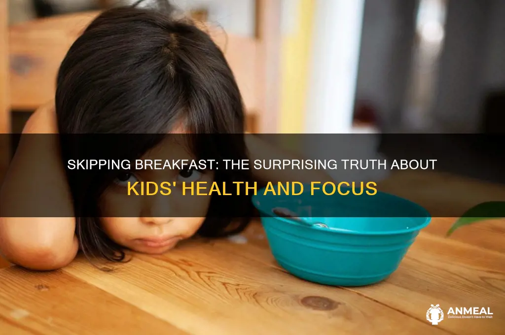 which statement about children who regularly skip breakfast is true