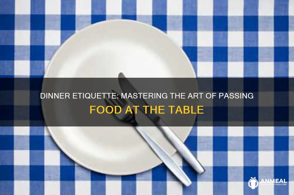 which way do you pass food at dinner