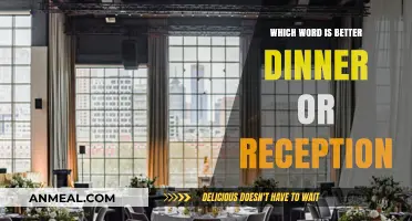 Dinner vs. Reception: Choosing the Perfect Term for Your Evening Event
