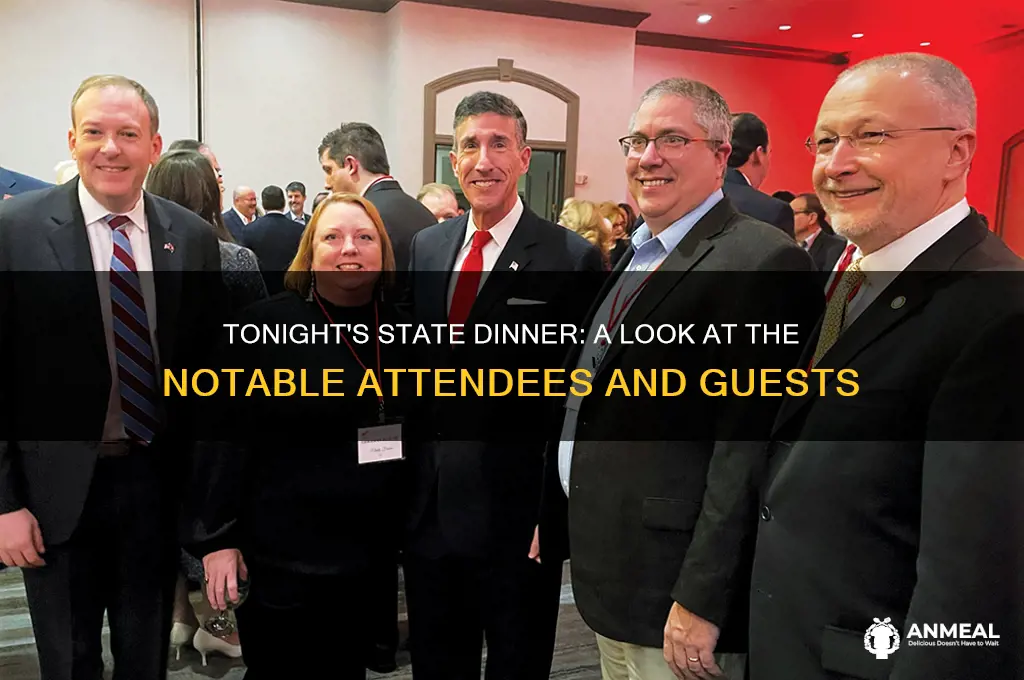 who all at the state dinner tonight