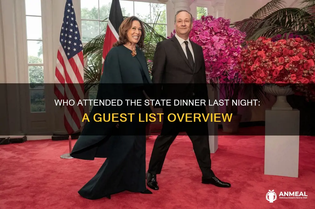 who attended state dinner last night