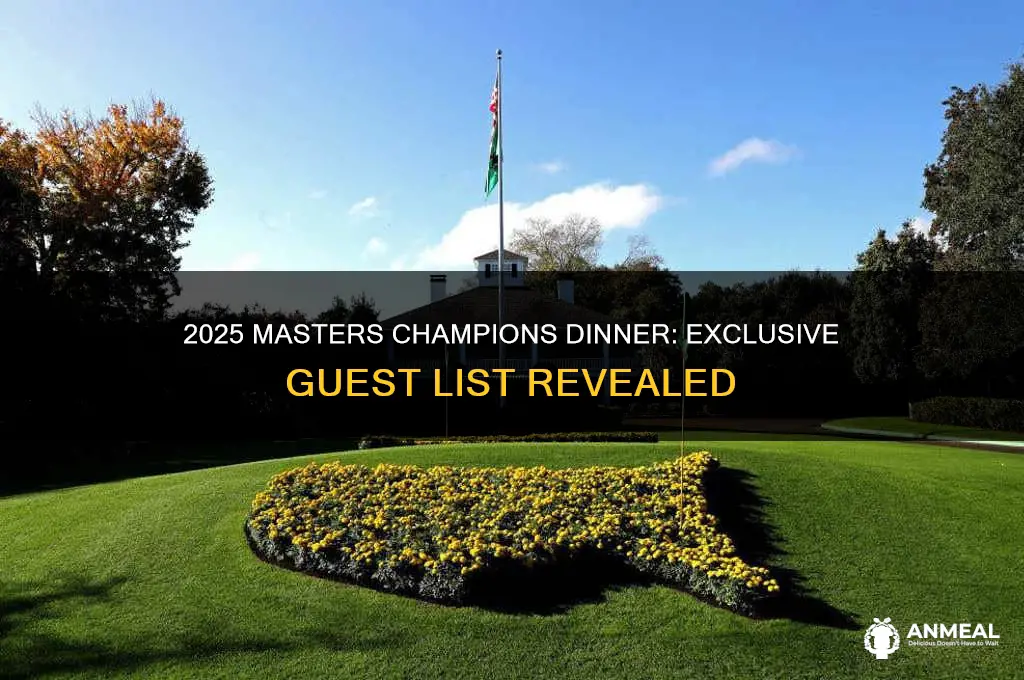 who attended the 2025 masters champions dinner