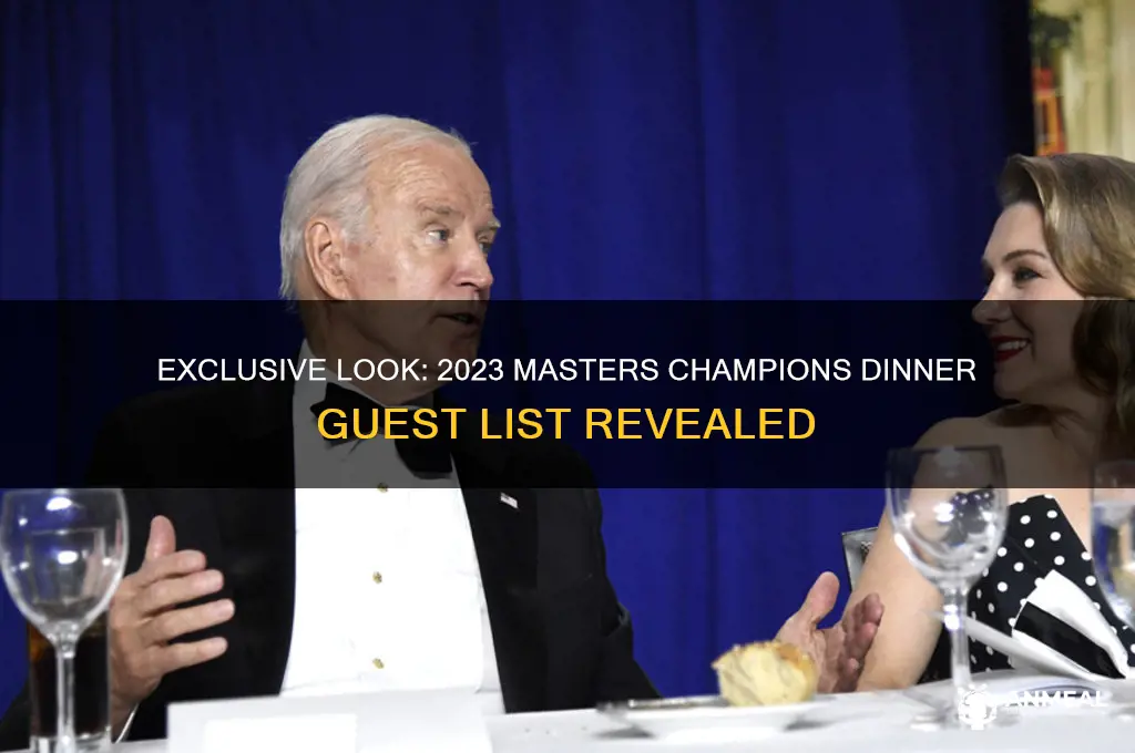 who attended the masters champions dinner this year