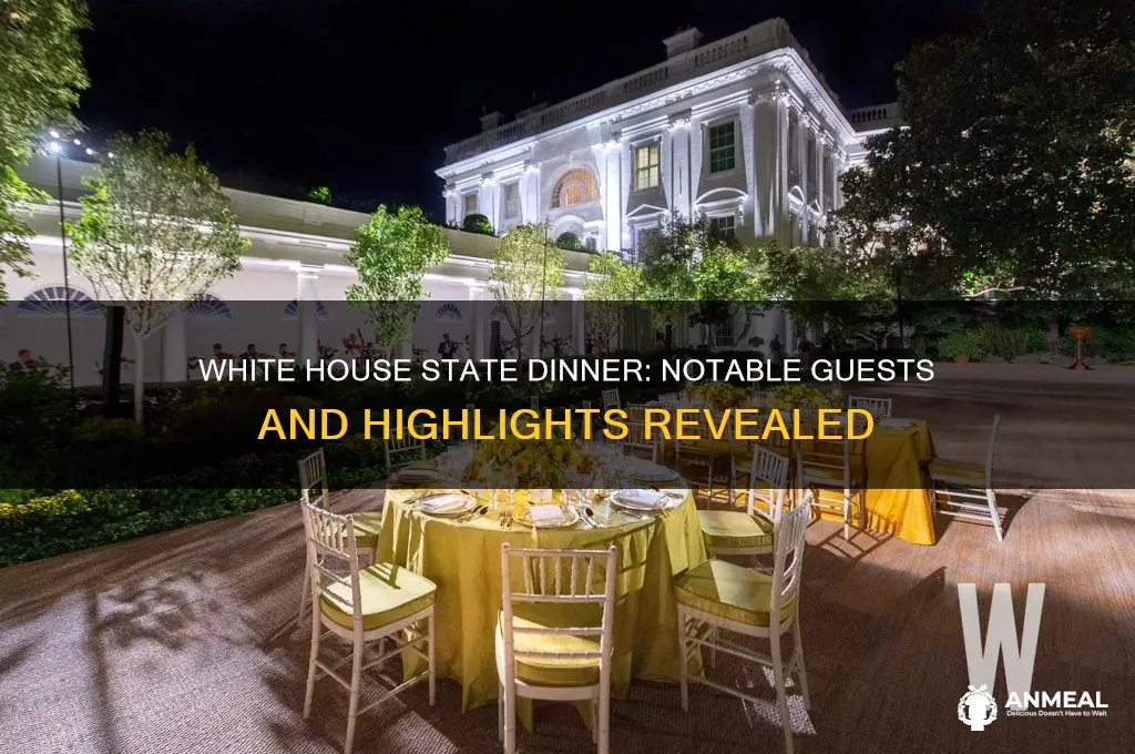 who attended the white house state dinner