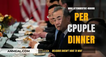 Exclusive $40,000 Per Couple Dinner: Who Attended the Elite Event?