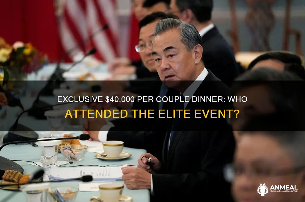 who attendedthe 40000 per cpuple dinner
